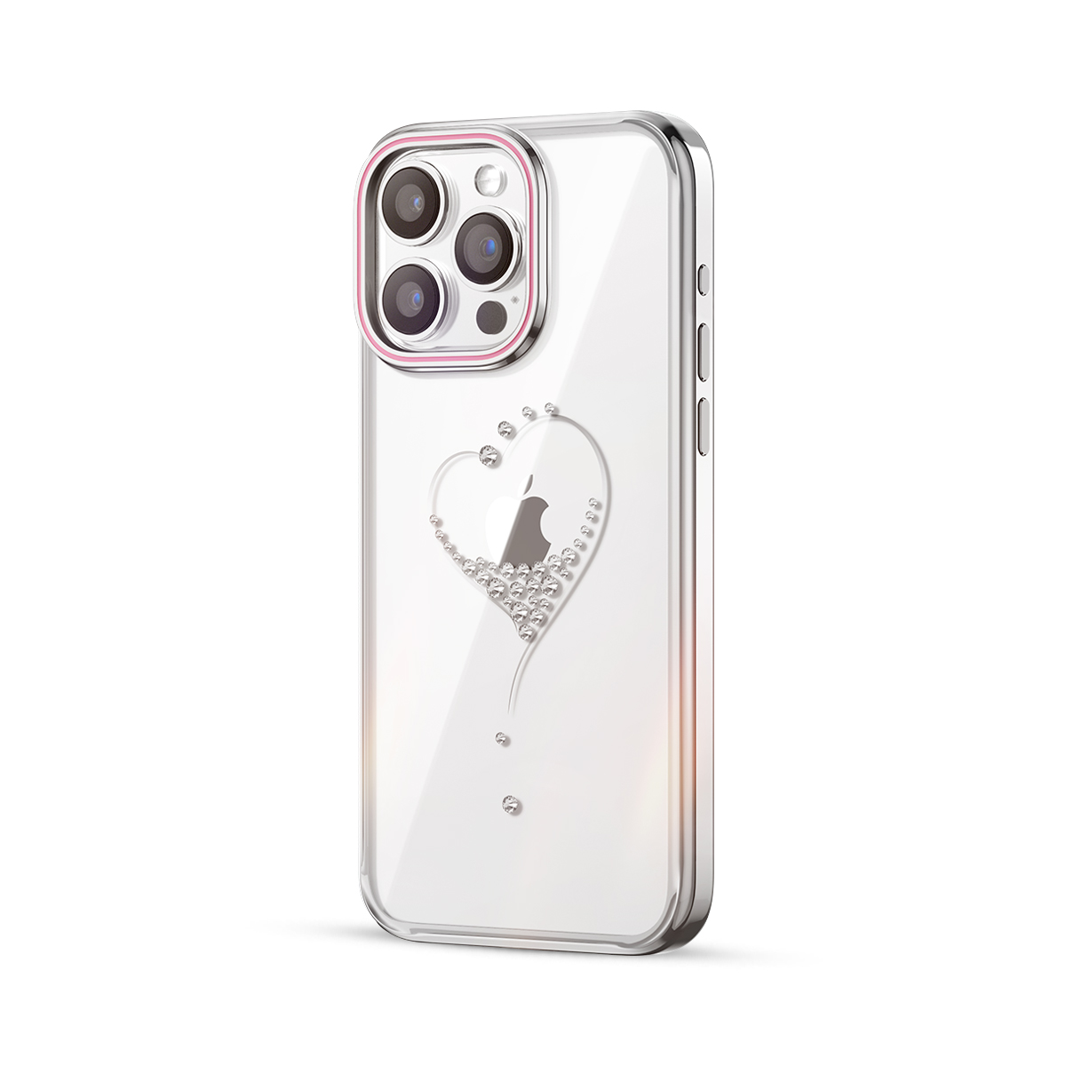 Kingxbar Калъф Apple iPhone 15, Wish Series, сребърен