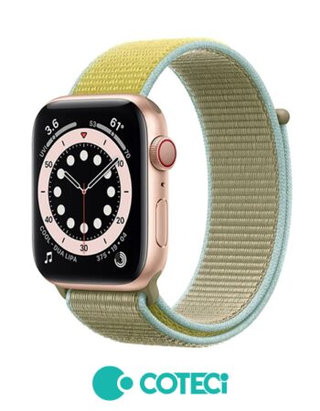 Каишка за Apple Watch 42/44/45/49мм, Magic tape Strap W17 /светлокафяво/ COTECi