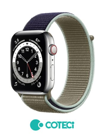 Каишка за Apple Watch 42/44/45/49мм, Magic tape Strap W17 /каки/ COTECi