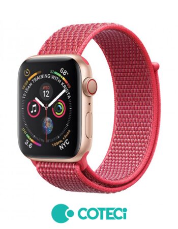 Каишка за Apple Watch 42/44/45/49мм, Magic tape Strap W17 /червена/ COTECi