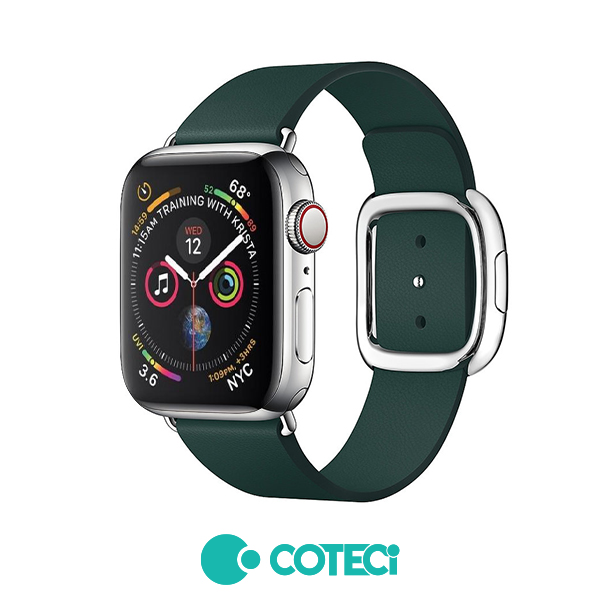 Каишка за Apple Watch 42/44/45/49мм, Magneic Bracket Silicone Strap W108 /зелена/ COTECi