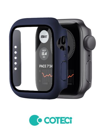 COTECi PC Integrated Shell + Tempered Glass Apple Watch, 45mm /син/