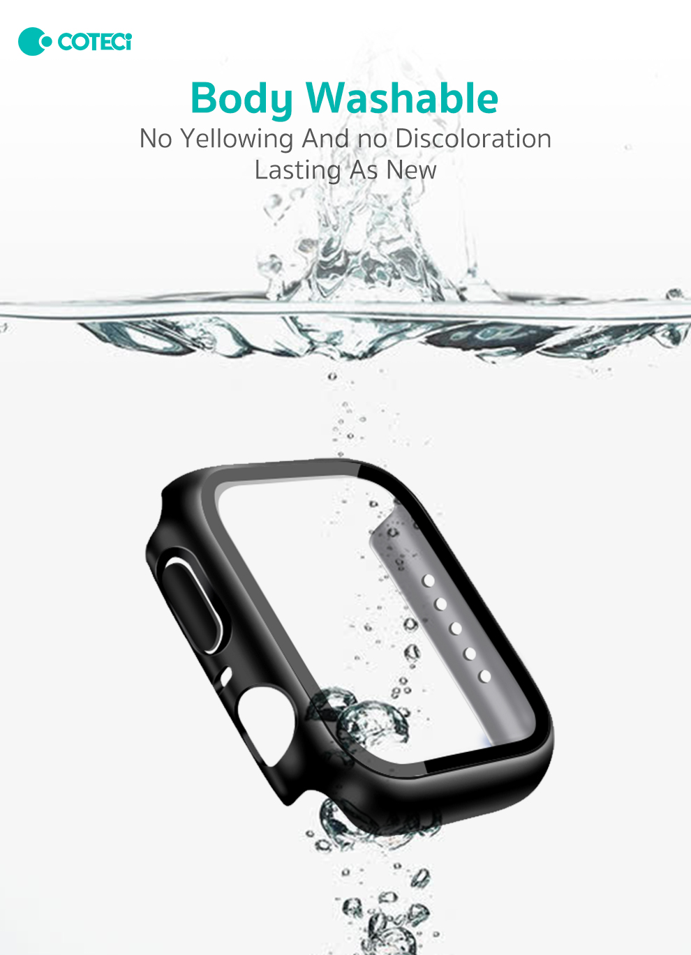 COTECi PC Integrated Shell + Tempered Glass Apple Watch, 45mm /зелен/ - Image 6