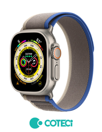 Каишка за Apple Watch 42/44/45/49мм, Wild Trail Loop Strap W97 /синьо + сиво/ COTECi