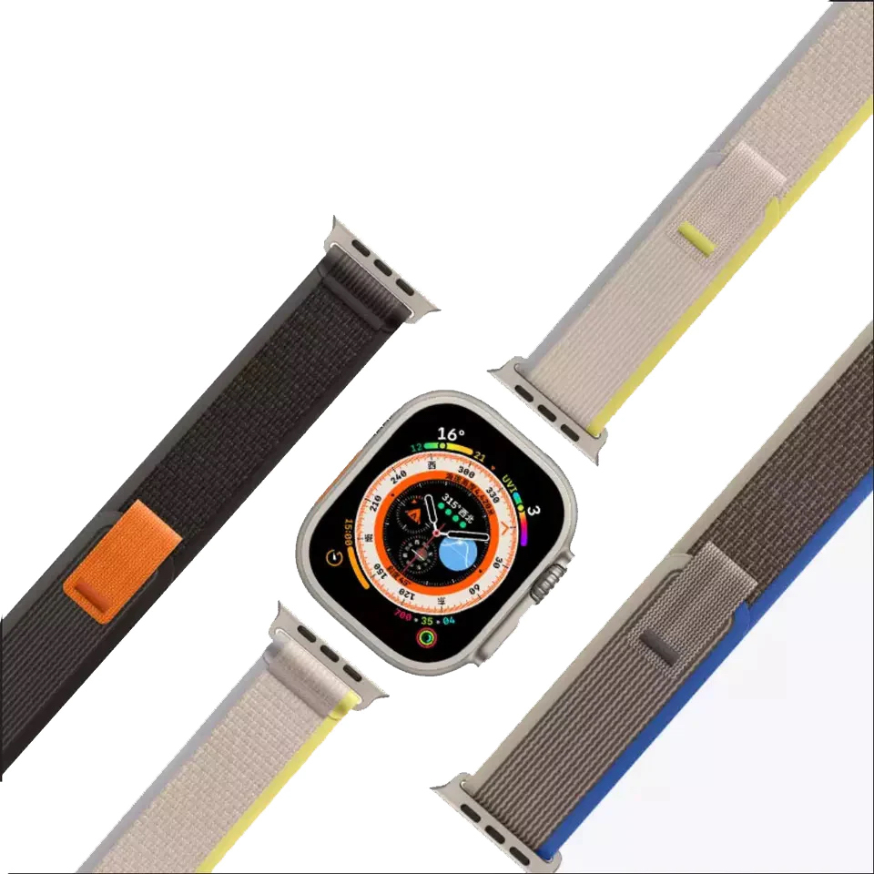 Каишка за Apple Watch 42/44/45/49мм, Trail Loop /войнишко зелена/