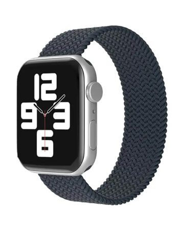 Каишка за Apple Watch 45/49мм, Braided Solo Loop, L /кобалтово синя/