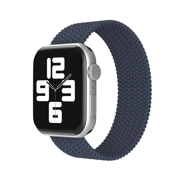 Каишка за Apple Watch 45/49мм, Braided Solo Loop, L /тъмносиня/