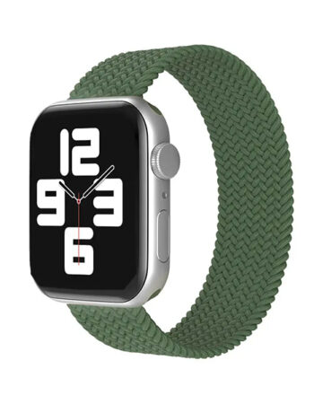 Каишка за Apple Watch 45/49мм, Braided Solo Loop, M /пастелено зелено/