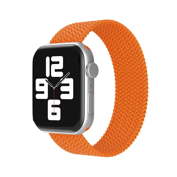 Каишка за Apple Watch 45/49мм, Braided Solo Loop, M /оранжева/