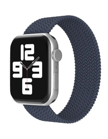 Каишка за Apple Watch 45/49мм, Braided Solo Loop, S /тъмносиня/