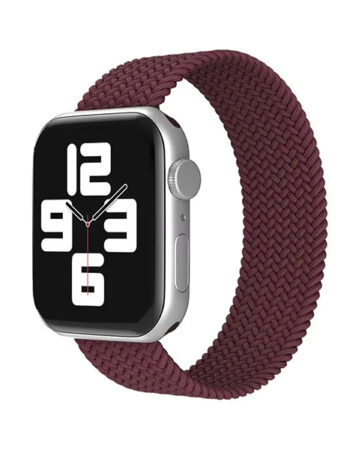 Каишка за Apple Watch 45/49мм, Braided Solo Loop, XS /боровинка/