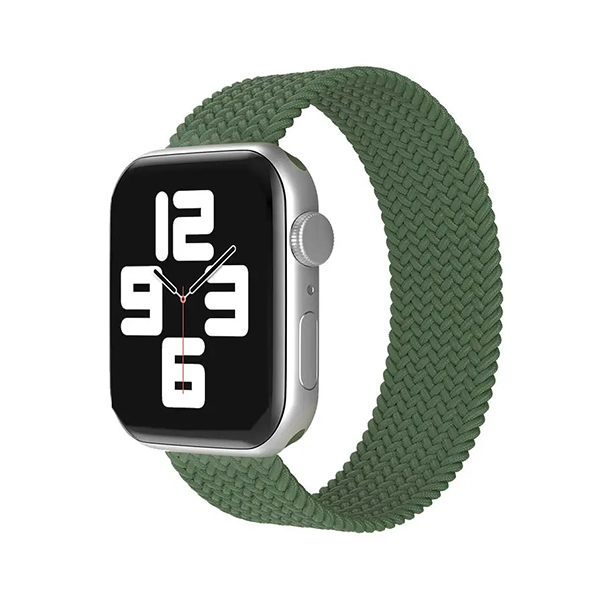 Каишка за Apple Watch 45/49мм, Braided Solo Loop, XS /пастелено зелено/