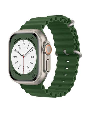 Каишка за Apple Watch 42/44/45/49мм, Ocean Band /тъмнозелена/