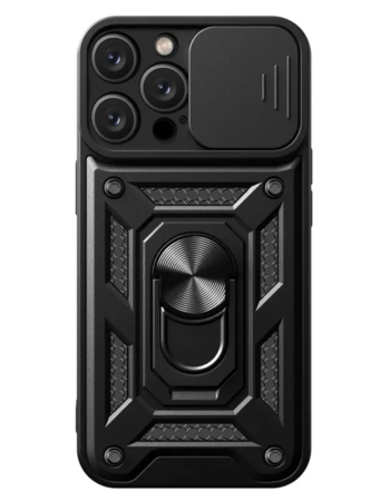 Калъф ARMOR CamSlide Удароустойчив Apple iPhone 15 Pro Max /черен/