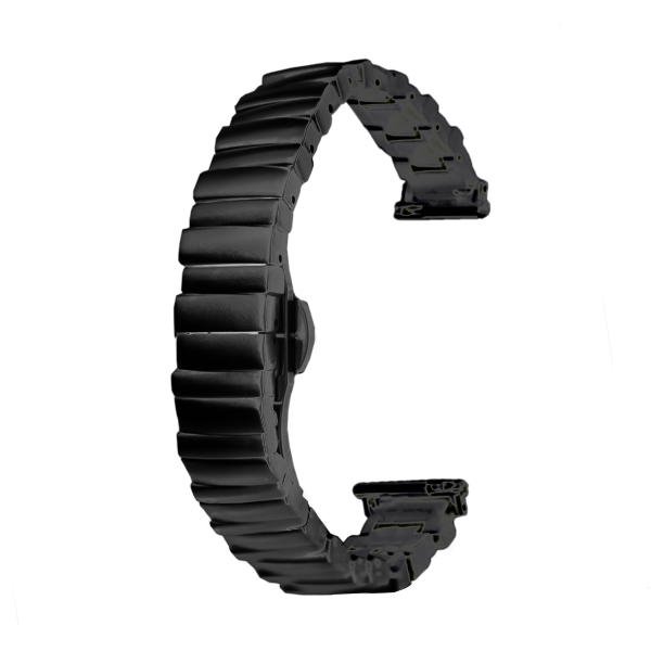 Каишка за Smart Watch 20мм Slim Stainless band, метална /черна/
