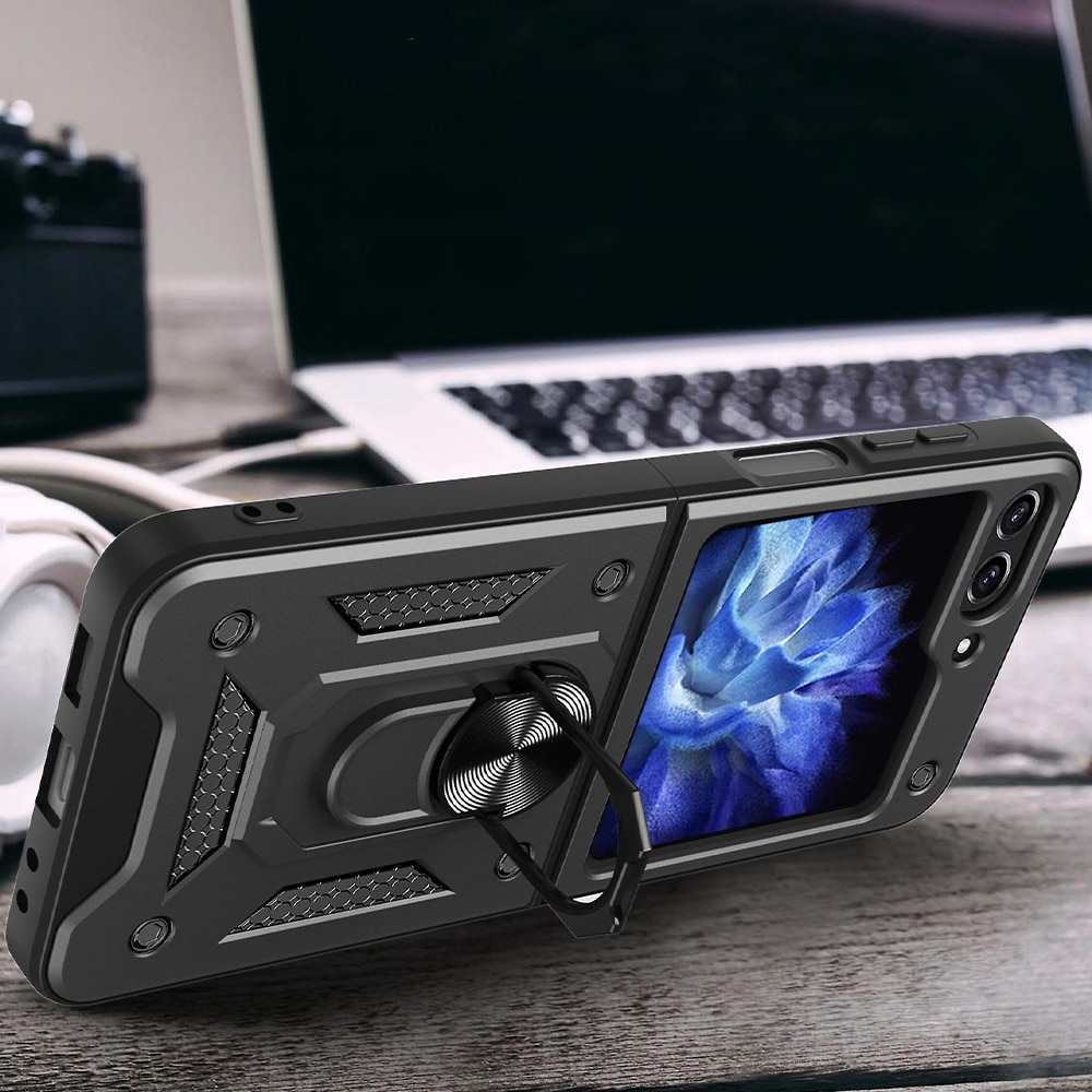 Калъф ARMOR CamSlide Удароустойчив Samsung Z Flip 6/ Z Flip 7 FE /черен/ - Image 4