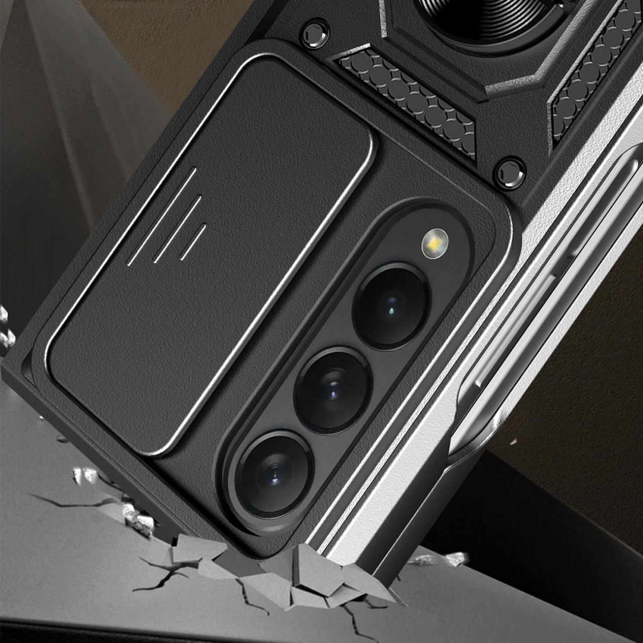 Калъф ARMOR CamSlide Удароустойчив Samsung Z Fold 6 /черен/ - Image 4