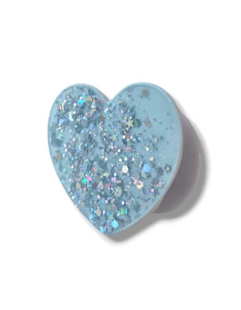 Popsocket / Холдер Gloss heart /светлосин/