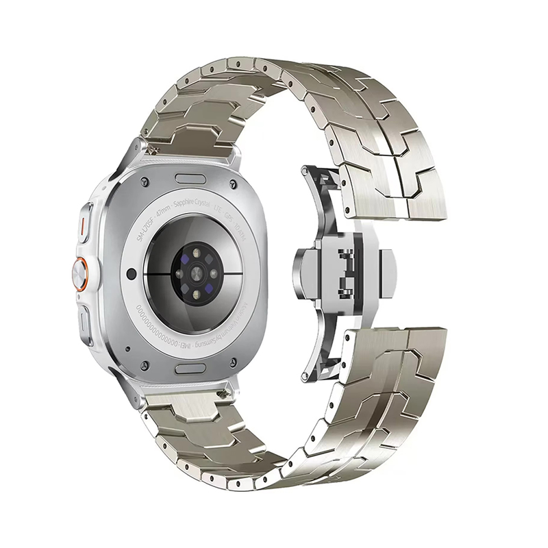 Каишка за Samsung Watch Ultra 47мм, Metal Pro Business, метална /титаниум/