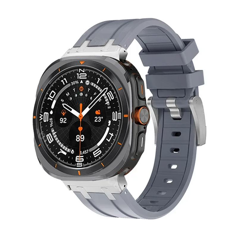 Каишка за Samsung Watch Ultra 47мм, Silicone active Band, силиконова /сива/