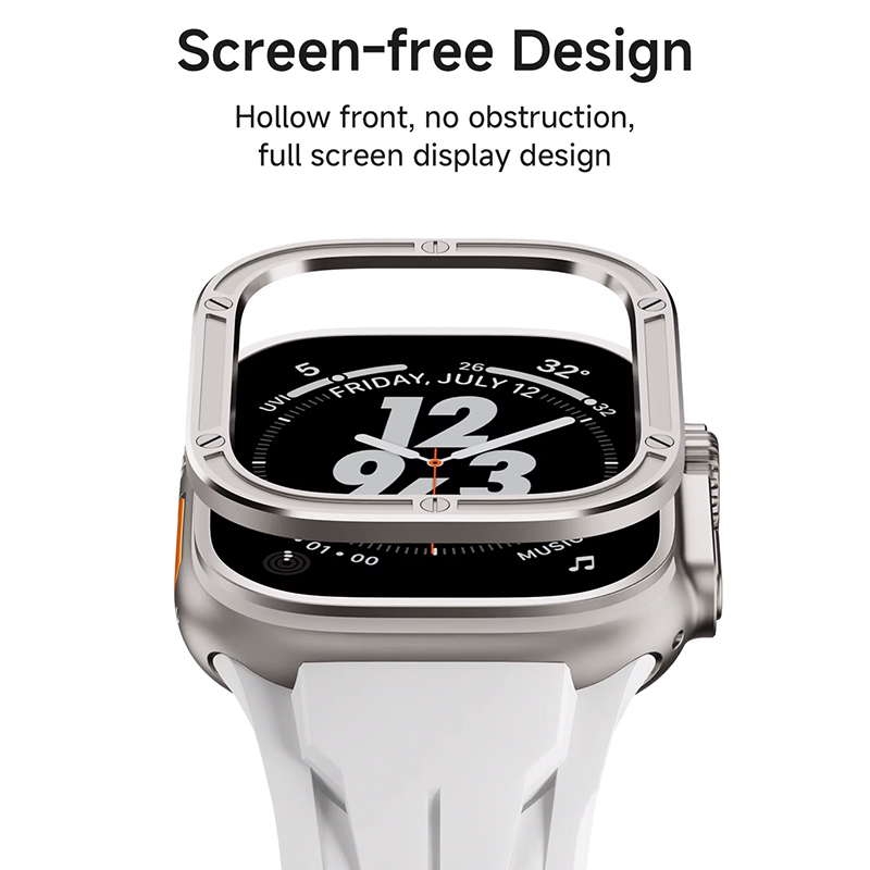 Протектор за корпус Aluminium Frame Protection Apple Watch Ultra 1/2, 49mm /черен/