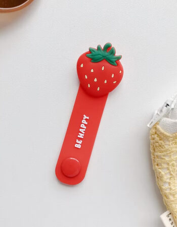 Органайзер за кабели/ слушалки Silicone pixie /ягода/