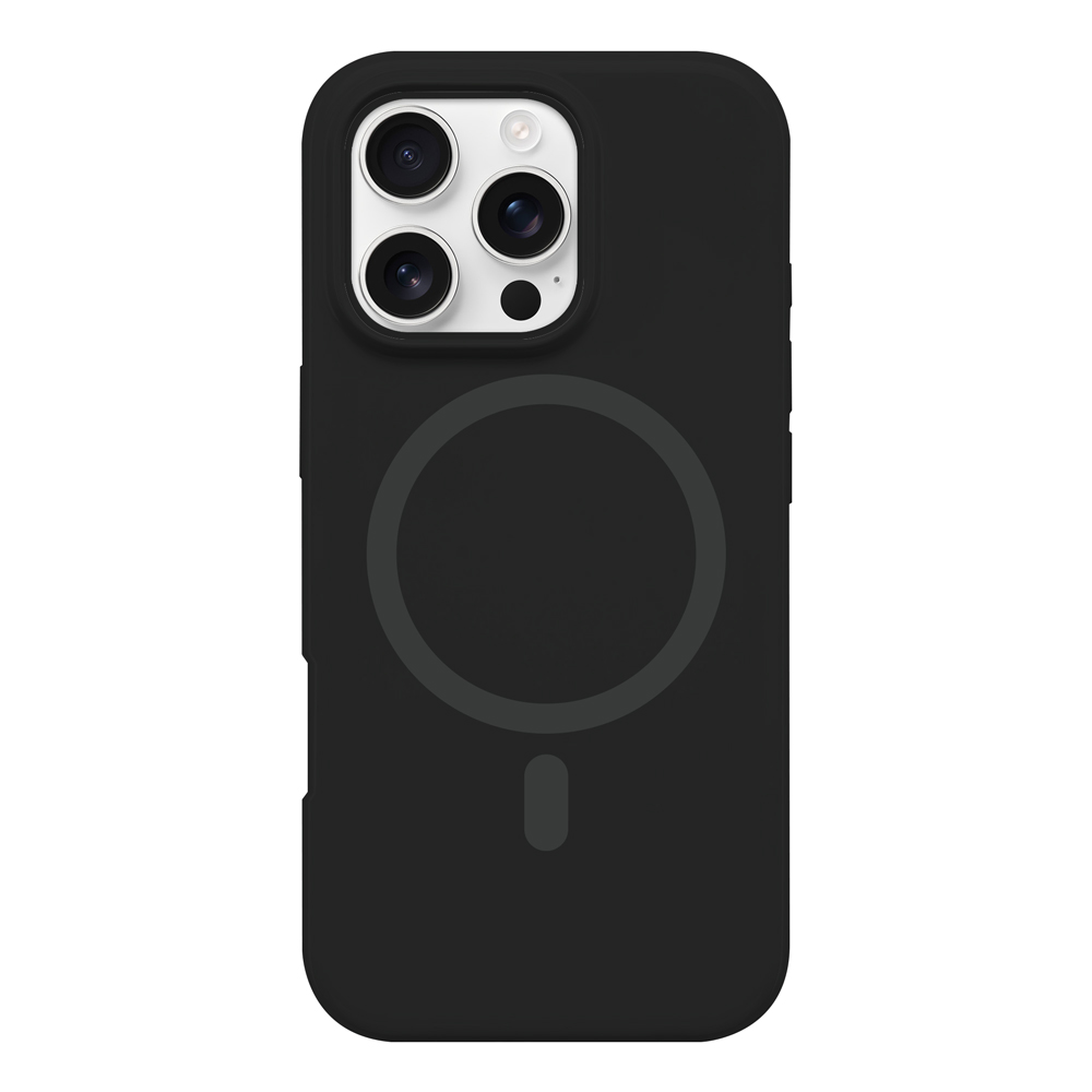 NORDIC Калъф Liquid Silicone Apple iPhone 13 Pro Max, MagSafe /Onyx/
