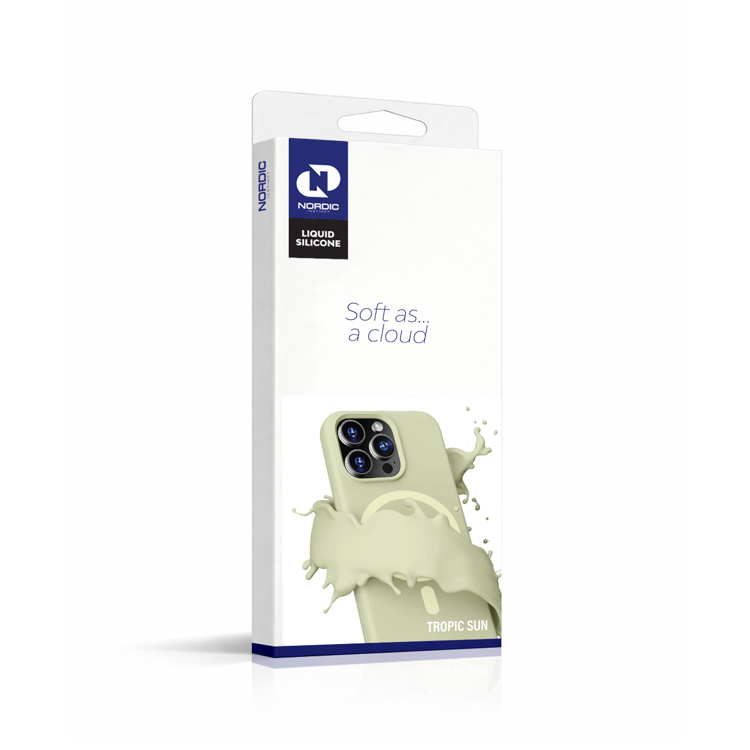 NORDIC Калъф Liquid Silicone Apple iPhone 13/14, MagSafe /Tropic sun/