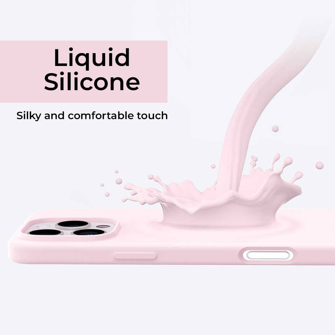 NORDIC Калъф Liquid Silicone Apple iPhone 14 Pro Max, MagSafe /Cherry blossom/