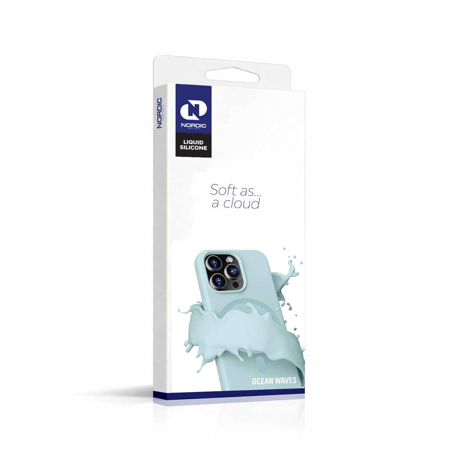 NORDIC Калъф Liquid Silicone Apple iPhone 14 Pro Max, MagSafe /Ocean waves/ - Image 2