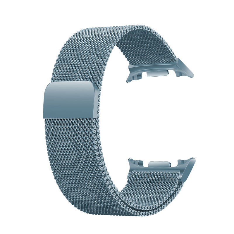 Каишка за Samsung Watch 8, Milanese Loop, метална /синя/