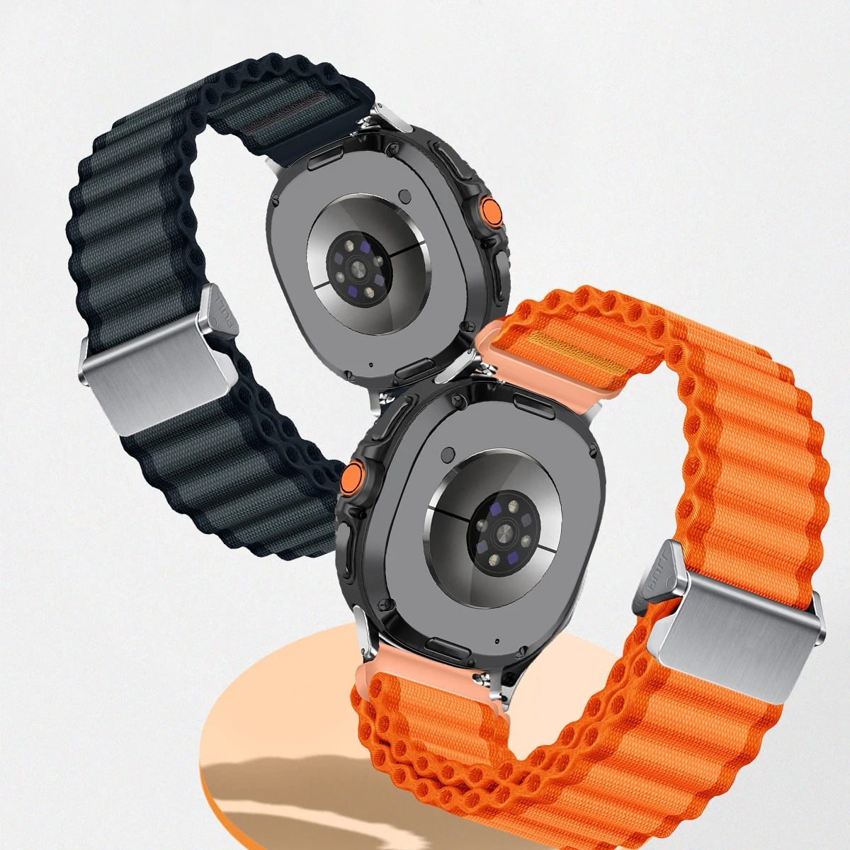 Каишка за Samsung Watch Ultra 47мм, Official Trail Band, текстилна /зелена/