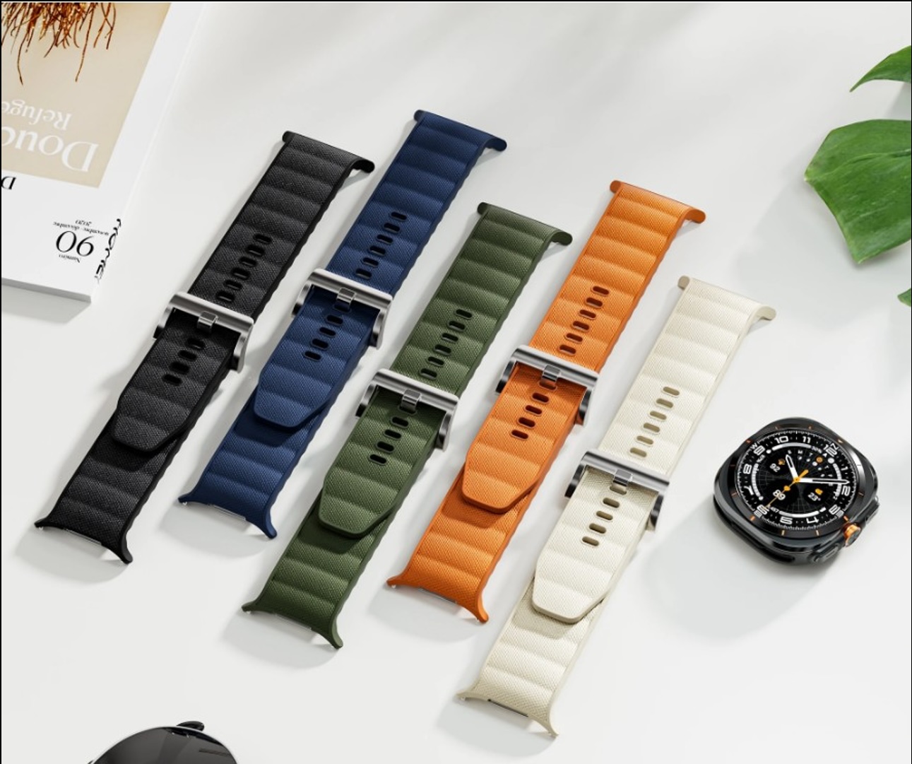 Каишка за Samsung Watch Ultra 47мм, PeakForm Band /зелена/