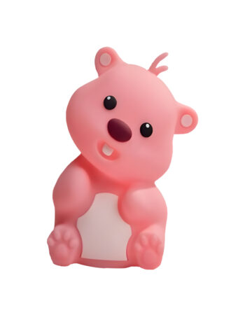 Nimbo Нощна лампа Silicone Bear, PAT, 3-whites, USB /розова/