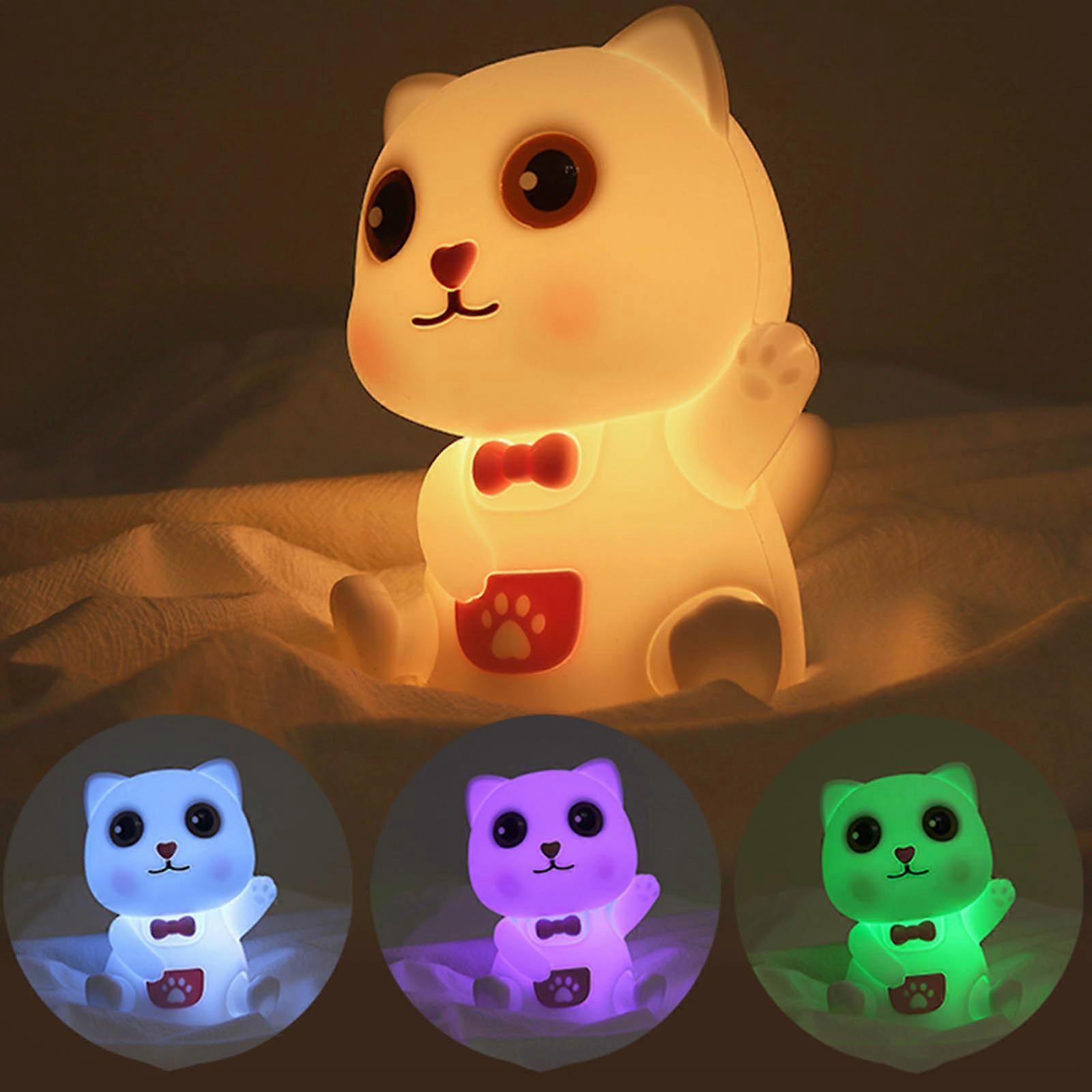 Nimbo Нощна лампа Silicone Cat, PAT, colorful, USB /бяла/