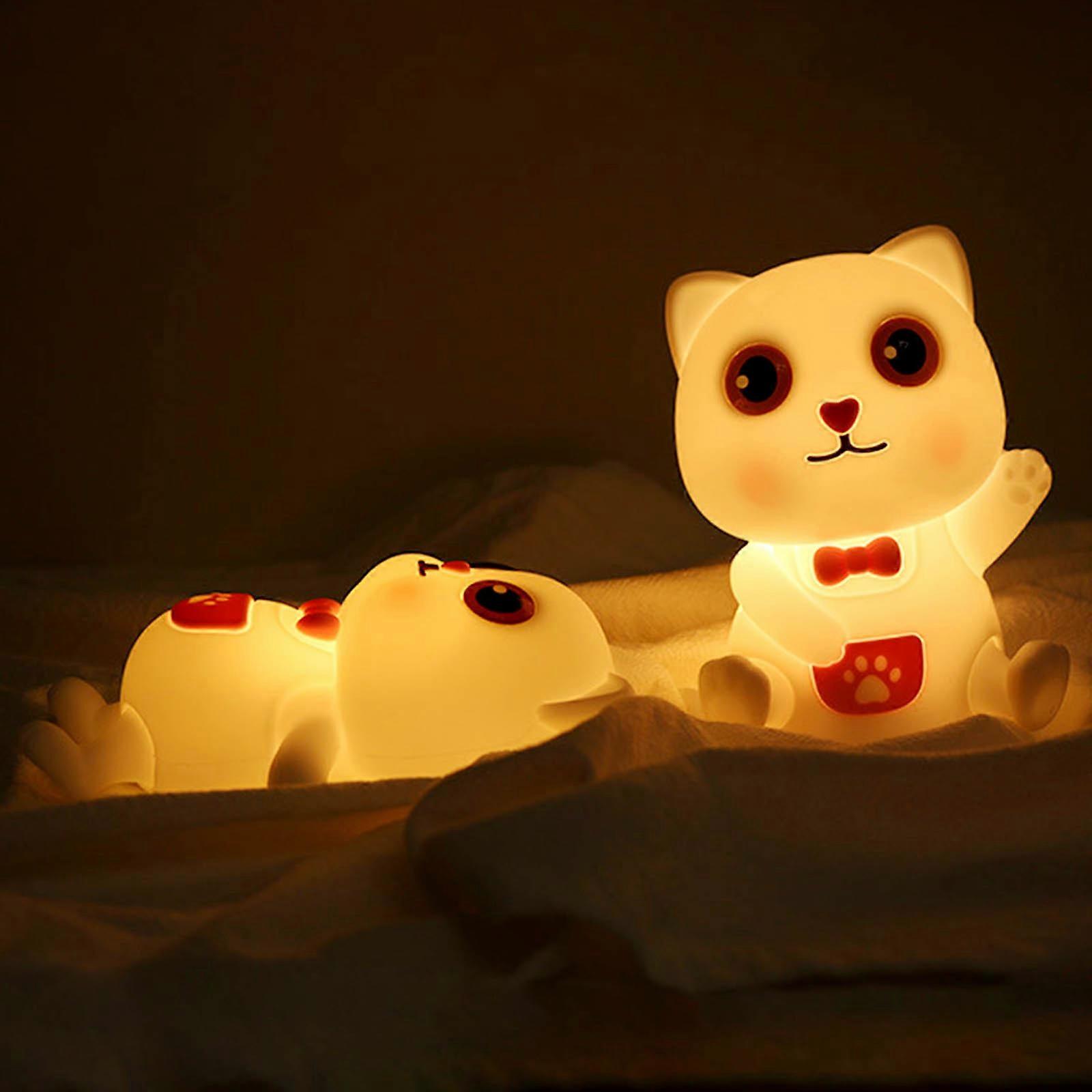 Nimbo Нощна лампа Silicone Cat, PAT, colorful, USB /бяла/
