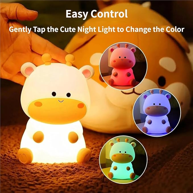 Nimbo Нощна лампа Silicone Deer, PAT, colorful, USB, timer /бяла/