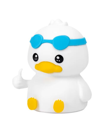 Nimbo Нощна лампа Silicone Duck with glasses, PAT, colorful, USB /бяла/