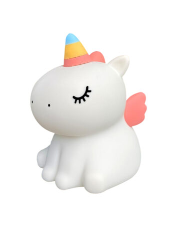 Nimbo Нощна лампа Silicone Fluffy unicorn, PAT, 3-whites, USB /бяла/