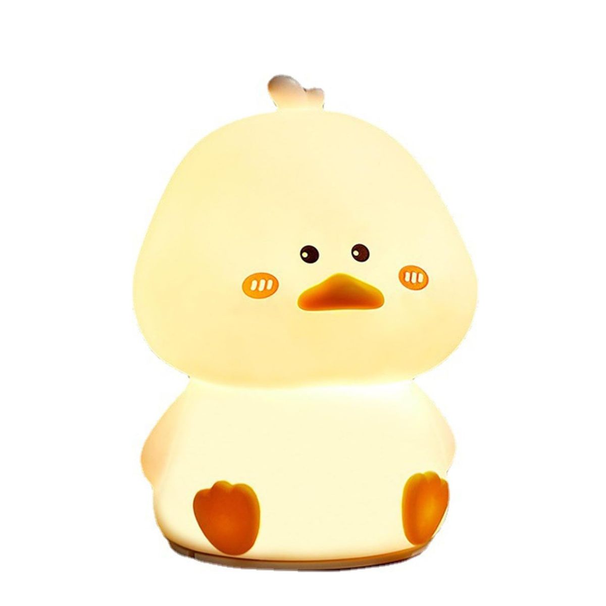 Nimbo Нощна лампа Silicone Little duck, PAT, 4-whites, USB, timer /бяла/