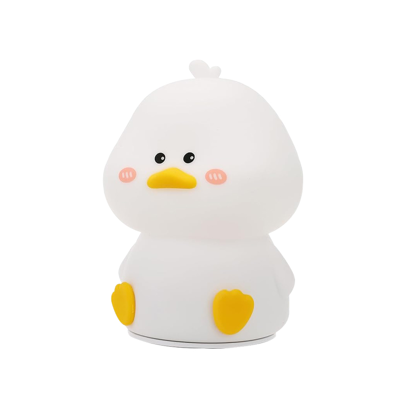 Nimbo Нощна лампа Silicone Little duck, PAT, 4-whites, USB, timer /бяла/