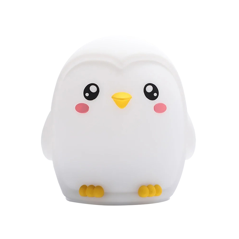 Nimbo Нощна лампа Silicone Penguin, PAT, 3-whites, USB /бяла/