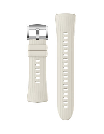 Каишка за Huawei Watch 5 46mm, Silicone Fluoroelastomer, 22mm /ivory white/