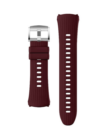 Каишка за Huawei Watch 5 46mm, Silicone Fluoroelastomer, 22mm /red wine/