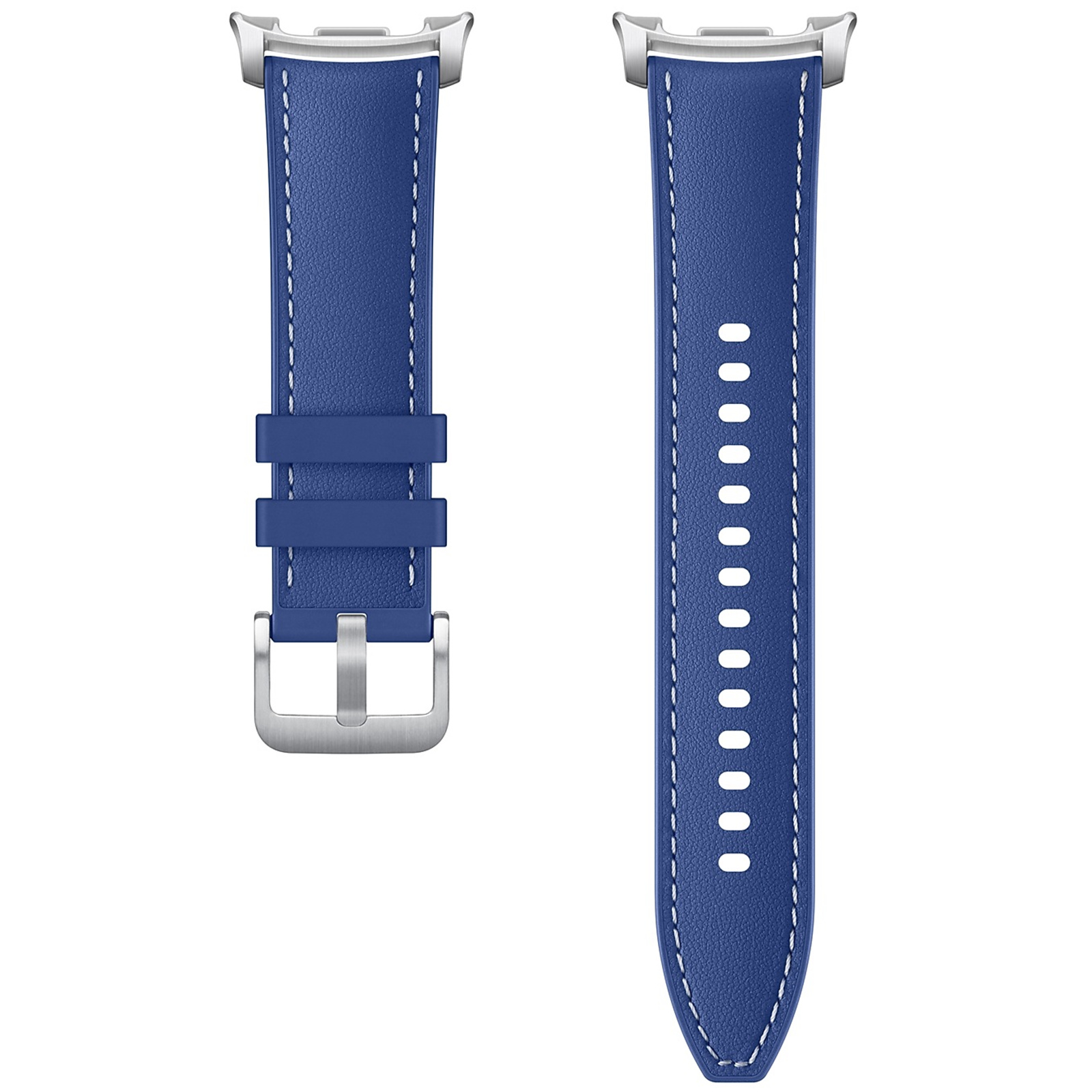 Каишка за Samsung Watch 8, Leather TPU /син/
