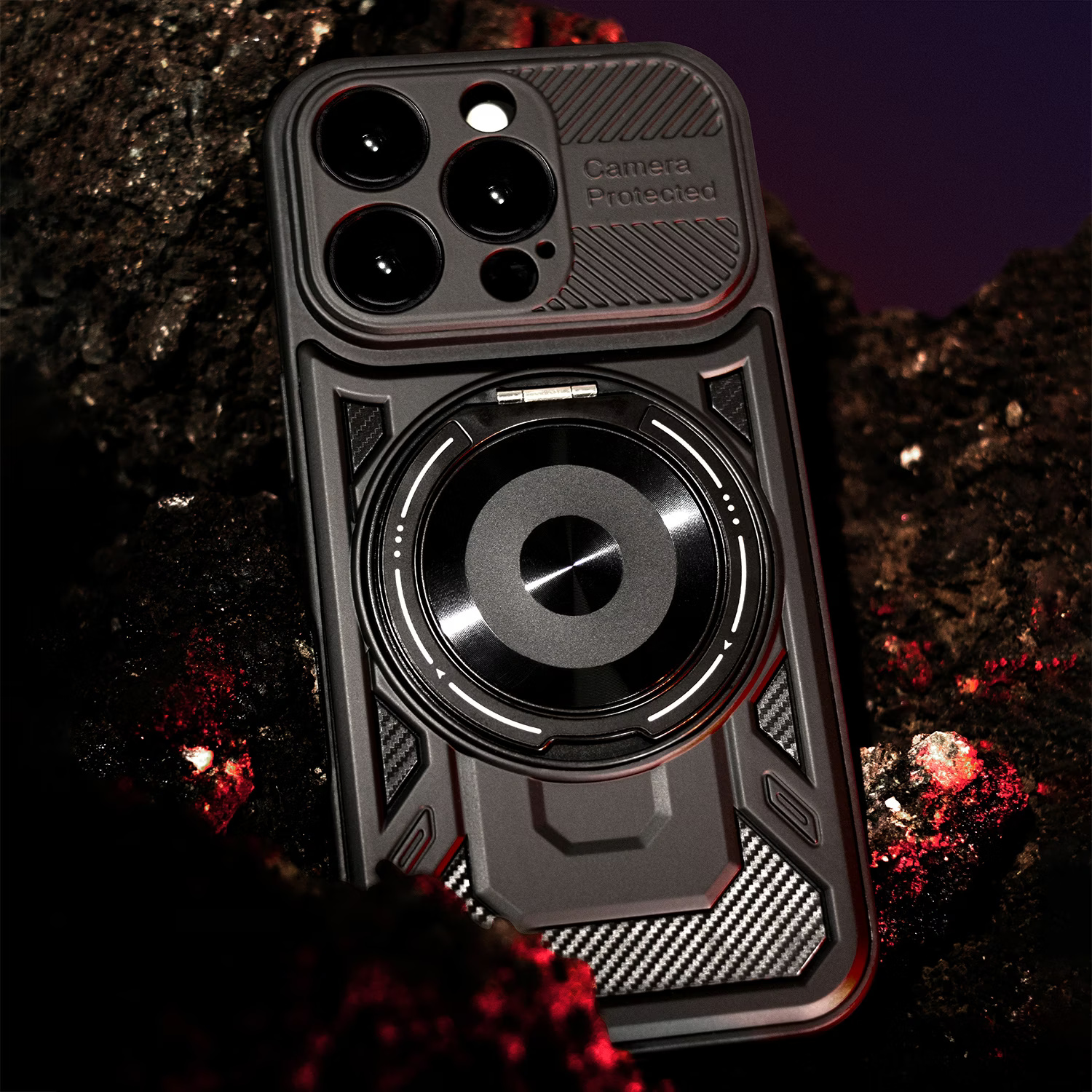 Калъф ARMOR MagRing Apple iPhone 14 Pro /черен/ - Image 4