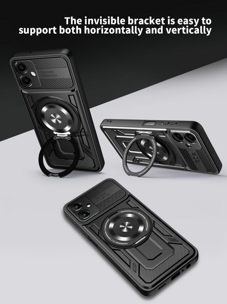 Калъф ARMOR MagRing Samsung A06 4G/5G /черен/
