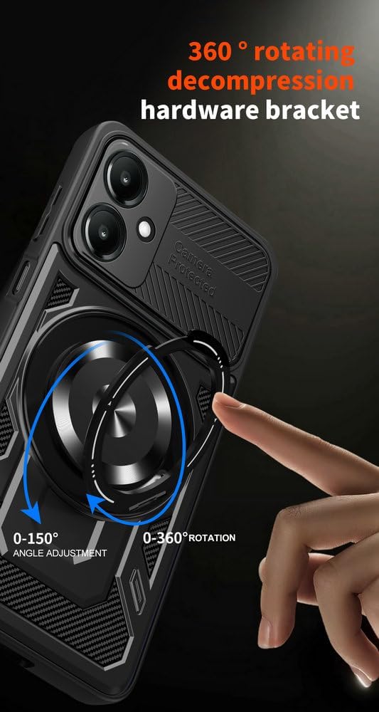 Калъф ARMOR MagRing Samsung S25 Edge /черен/