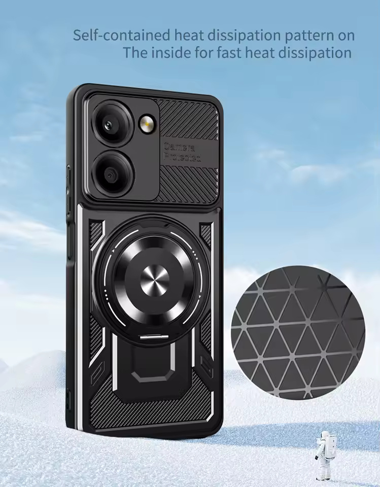 Калъф ARMOR MagRing Xiaomi RedMi Note 14 5G /черен/