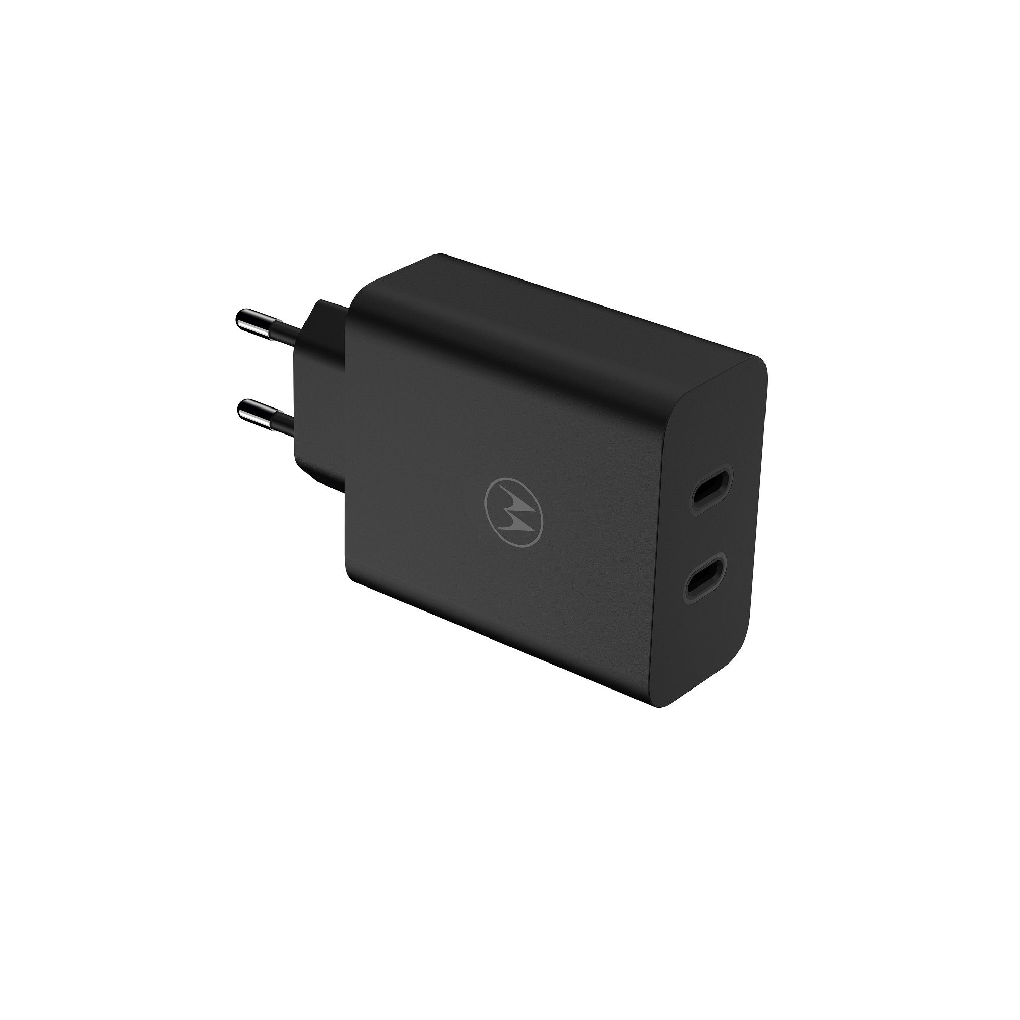 Motorola 220V 125W, 2C, TurboPower Duo MCD-1252 + кабел C-C, /черен/